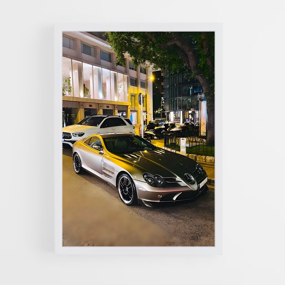 Poster Yellow Racer – affiche Mercedes (vue 3)